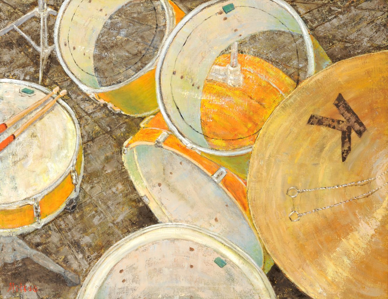 第70回滋賀県美術展覧会(平面の部)特選「Drums」