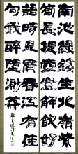 第71回滋賀県美術展覧会(書の部)佳作「蘇東坡の詩」