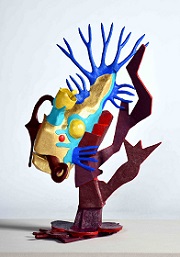 第72回滋賀県美術展覧会(立体の部)佳作「深界のポセイドン(海の王)」