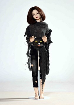 第72回滋賀県美術展覧会(工芸の部)特選「黒猫(ミーちゃん)」